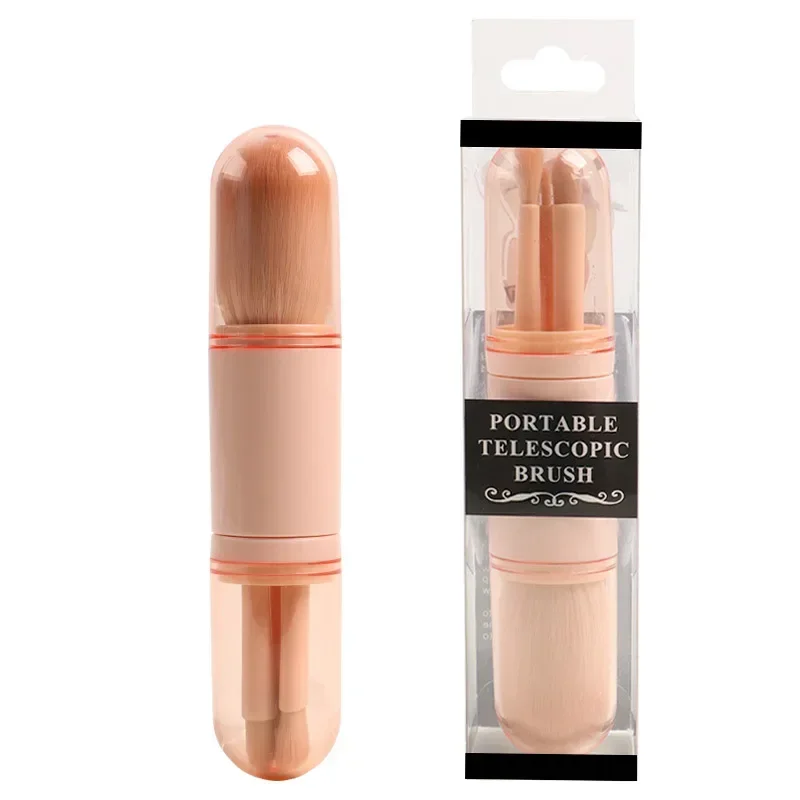 4 in 1 양방향 접이식 메이크업 브러쉬 세트 미용 도구를 휴대하기 편리합니다.