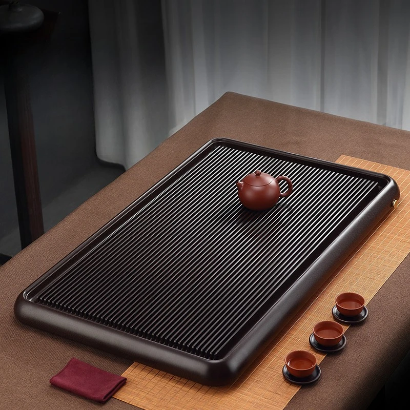 

Bakelite tea tray living room household high-end exquisite Kung Fu tea table tray Chinese tea set