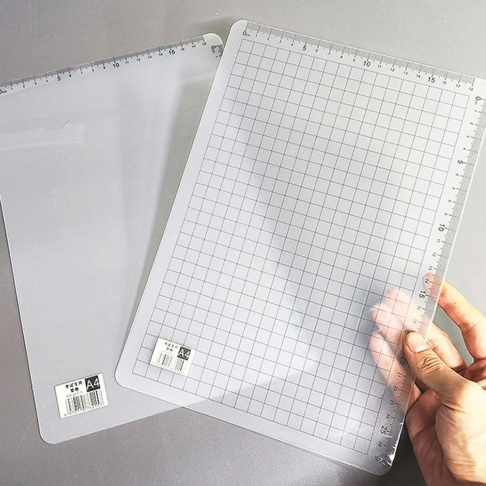 Anti Slip Pad Grid Nähen Schneiden Matten Grid Skala PVC Transparent Lineal Bord Wasserdicht A4 Schreiben Zeichnung Schreibtisch Pad Designer