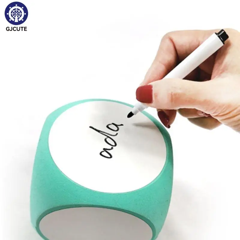 1PC DIY Dry Erase Block Write On Wipe Off Dry Erase Multipurpose Educational Dice Dry Erase Cube White Boards Dice Cube