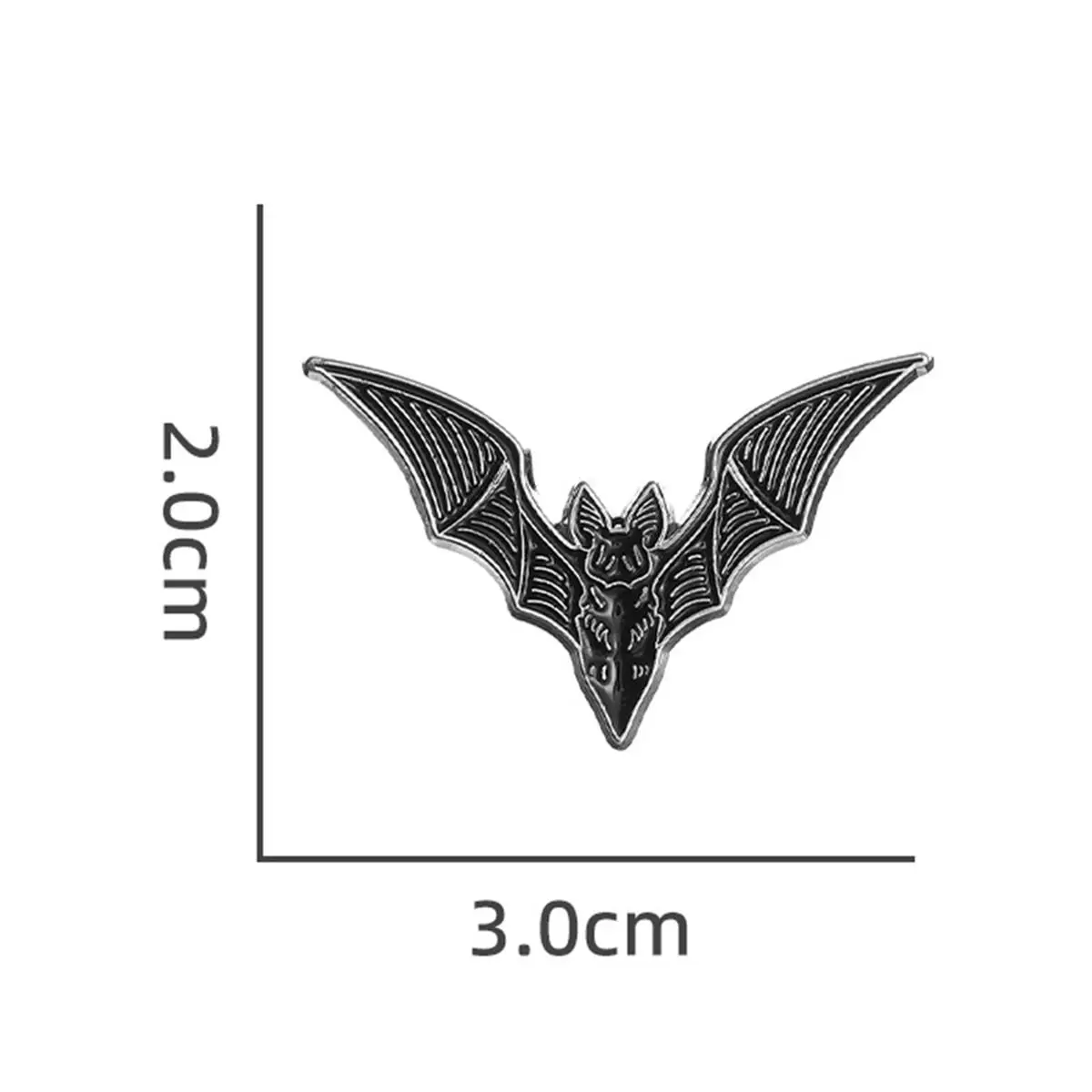 Dark Punk Style Enamel Pins Custom Vintage Gothic Bat Brooches Lapel Badges Horror Halloween Jewelry Gift For Kids Friends