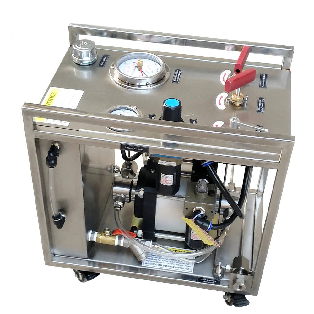 Customized Portable Pneumatic Liquid Booster Pump Pressure Test Unit Similar Haskel Test Pump