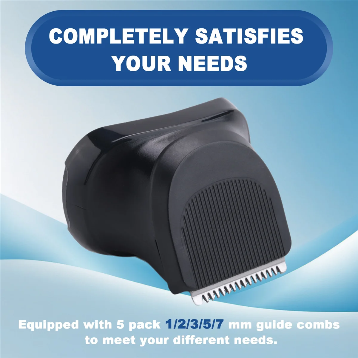 New Beard Trimmer Head, Replacement Shaver Trimmer Head with 5-Piece 1/2/3/5/7Mm Guide Comb Trimming Set for Braun Series 3