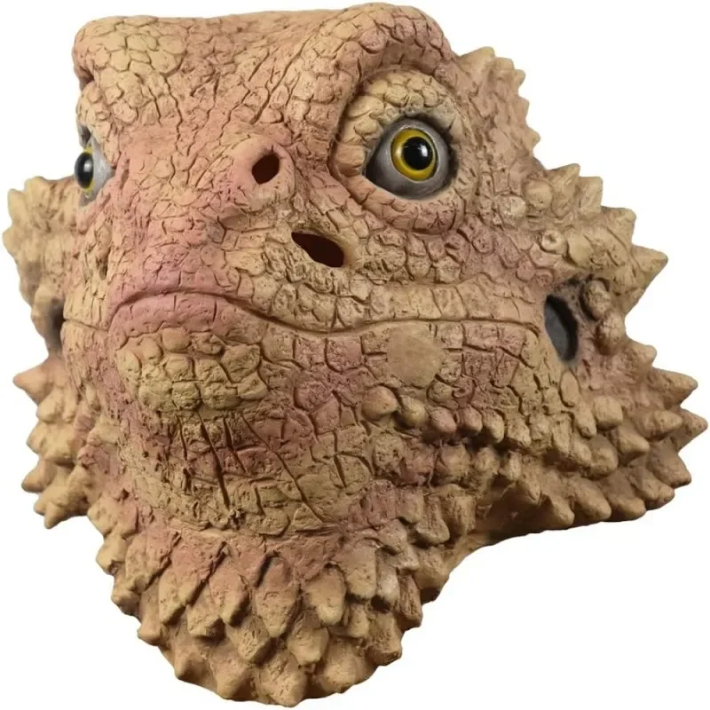 

Animal Full Head Mask Desert Spiny Lizard Mask Halloween Cosplay Pretend Costume Adult Latex Helmet Carnival Party Prop