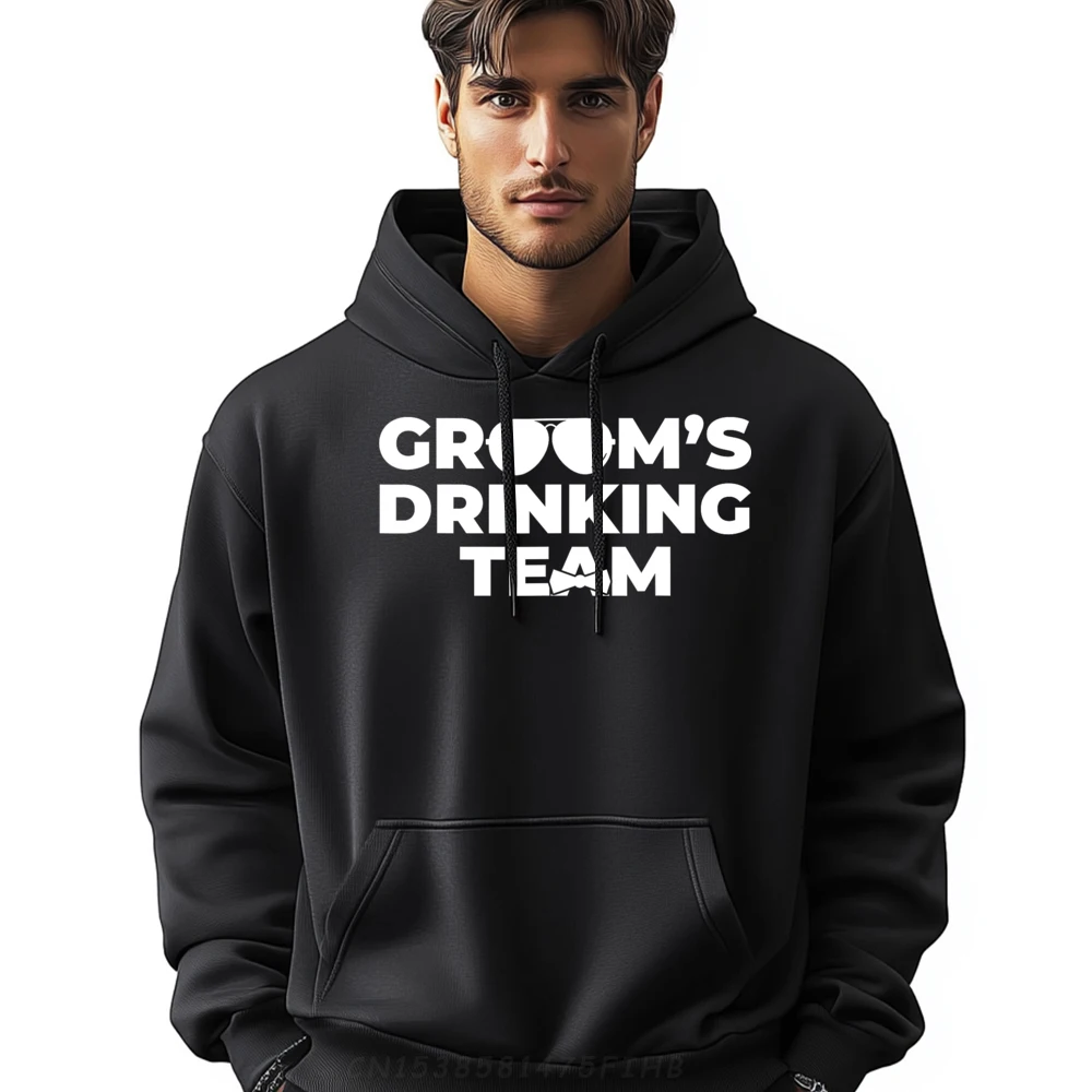 

Groom S Drinking Team Bachelor Crewneck Hoodies Printed Long Sleeve Hoodies Loose Slogan Sweatshirt For Men