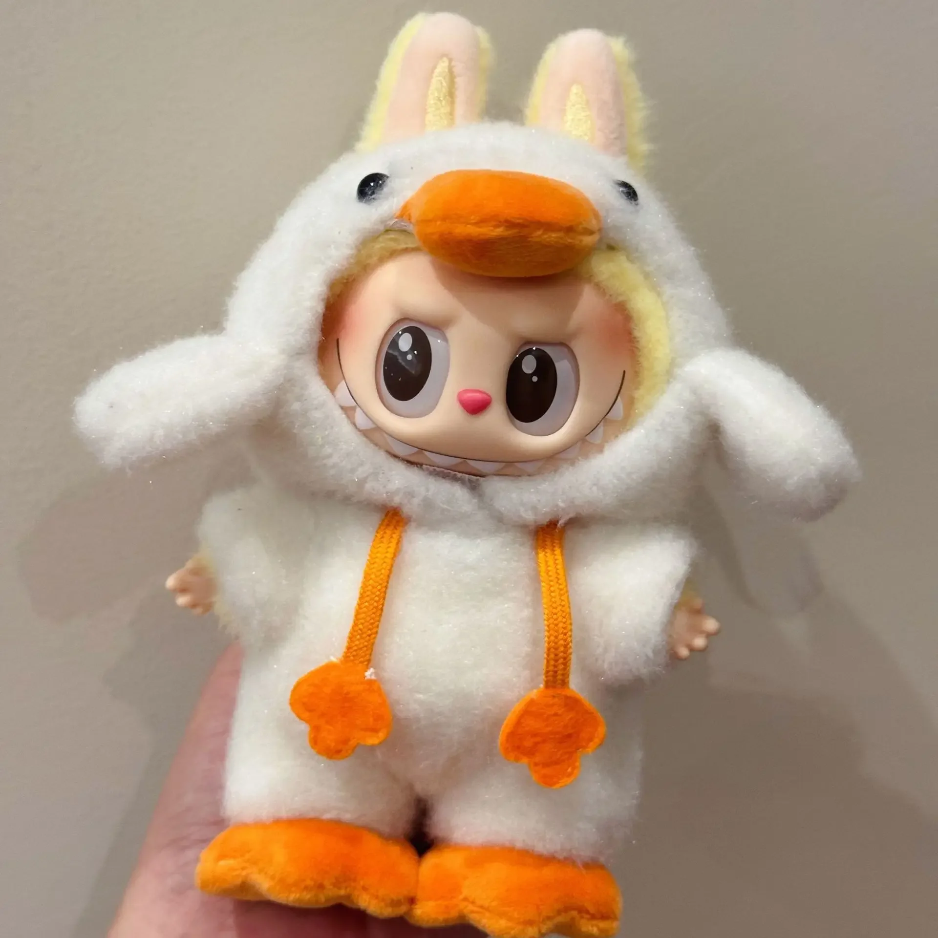 

Милая плюшевая утка для Labubu The Monsters Forest Fairy Tale Series, одежда на заказ, тканая одежда с крючками, аксессуары для кукол