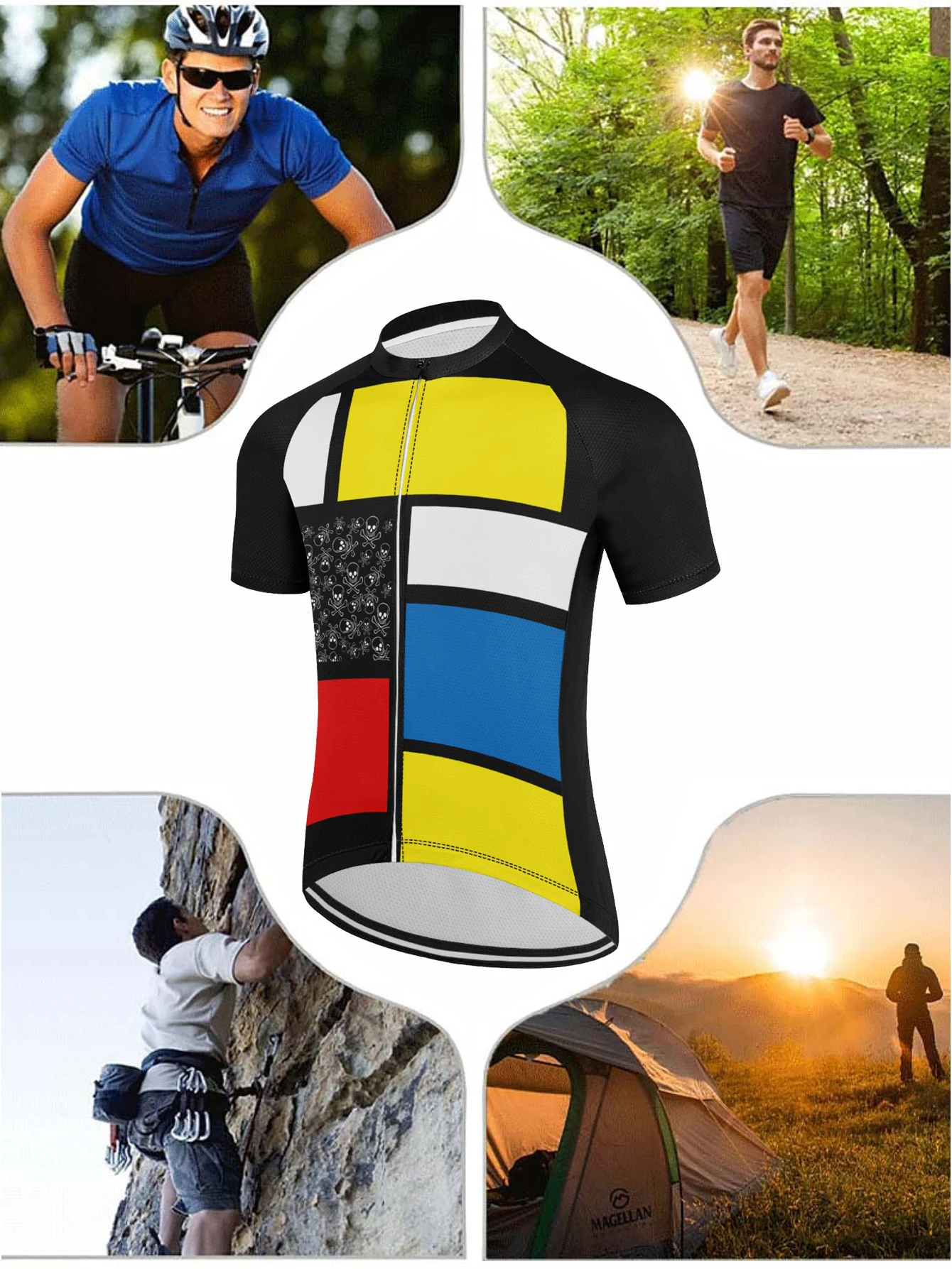 Maglia da ciclismo uomo abbigliamento da Mountain Bike Quick-Dry Racing MTB abbigliamento da bicicletta uniforme traspirante abbigliamento da ciclismo