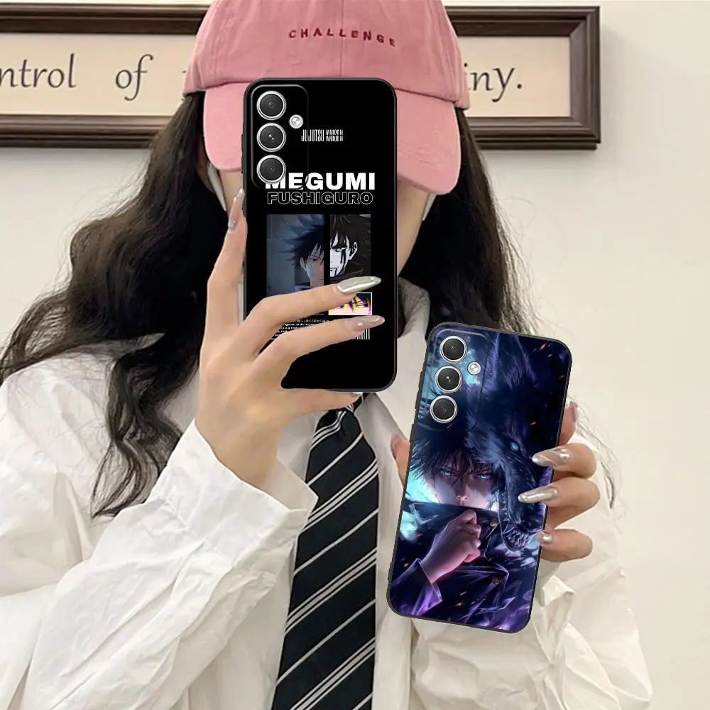 Jujutsu Kaisen Megumi حافظة هاتف محمول لهاتف سامسونج جالاكسي S25 S24 S23 S22 S21 S20 نوت 20 Plus FE غطاء فائق اللون جميل #1