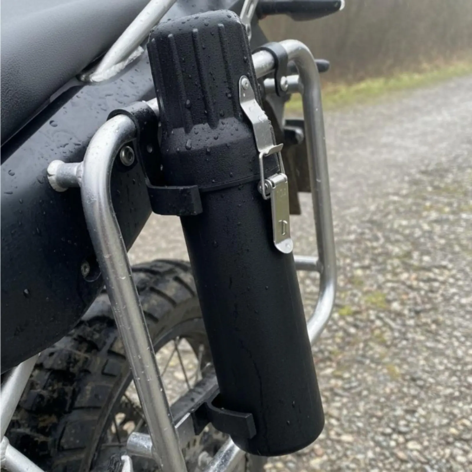 

Motorcycle Storage Tube Lockable Waterproof Tool Canister Motorcycle Tool Tube Sturdy Duty for Championship Racing