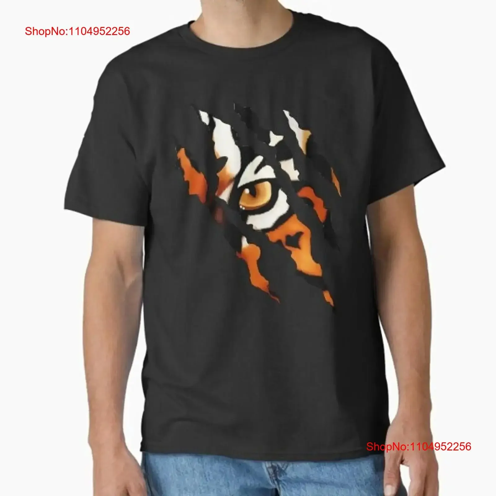 

Fearless Tiger Cat Eye Claw Silhouette Classic T Made in USA AUS Shirt S 2XL vintage Washed Versatile Soft Stylish Casual