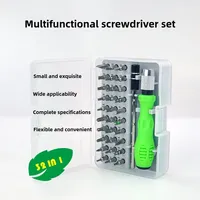 32 in 1 Screwdriver Pin Set Household Multi-functional Dismantling Tool CRV Head Magnetic Screwdriver