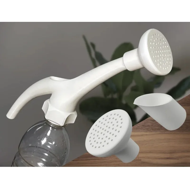 2in1 Bottle Cap Watering Spout, 3D Printed Garden Watering Tool, Convert PET Bottle to Plant Watering Can for Houseplants