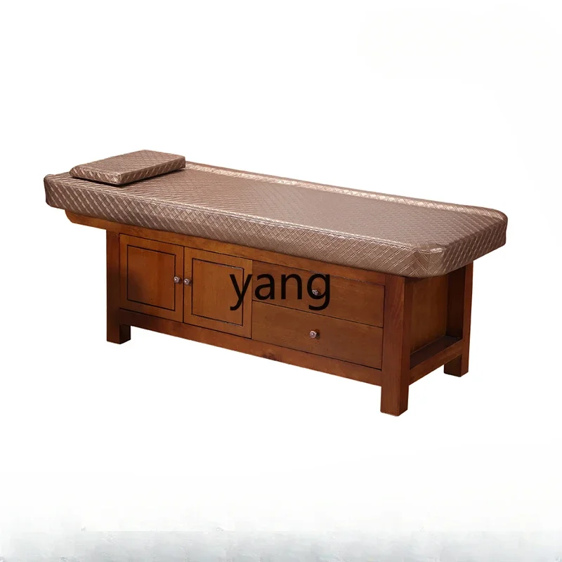 CX Solid Wood Facial Bed Beauty Salon Special Massage Massage Bed Mortise