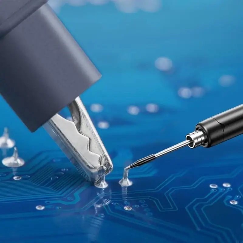 

Portable Soldering Iron,Wireless Electric Soldering Iron Rechargeable Temperature Adjustment Welding Tool M4YD