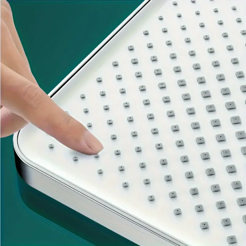 ارتفاع ضغط دش رئيس دش الملحقات أسود/فضي لوحة كبيرة دش رئيس توفير المياه دش أعلى رذاذ #6