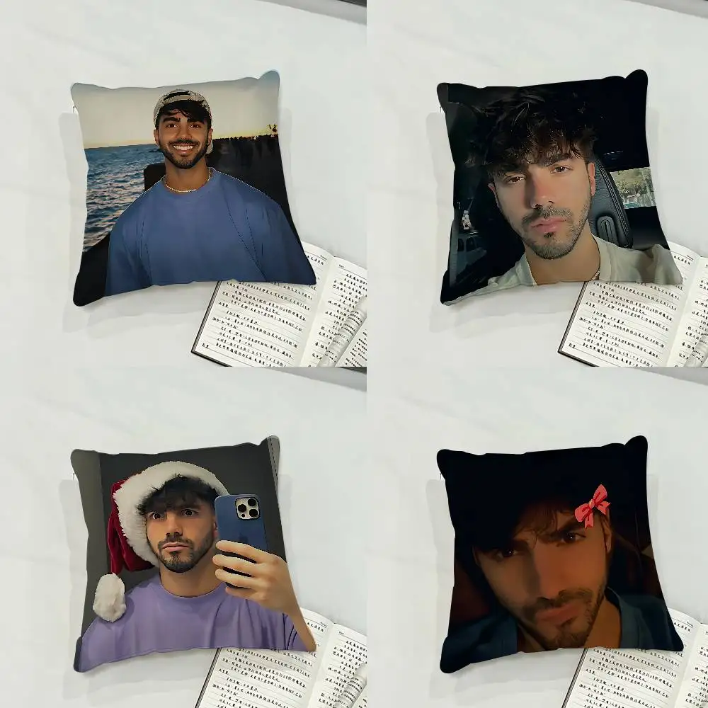 Internet Celebrity Fede V-Vigevani Case Plush Fabric Soft Pillowcase Double Sided Print Cushion Cover Household Gifts