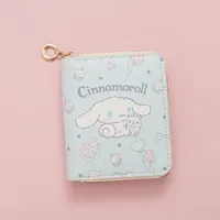 Sanrio Cinnamoroll Fashion Cute Little Fresh Printed Wallet Cartoon Anime Figures Girl Short Zipper Zero Wallet Christmas Gift