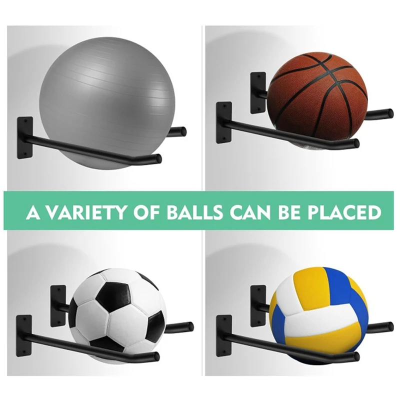 Wall-Mounted Basketball And Football Storage Rack, Home Ball Rack, Ball Rack, Ball Rack