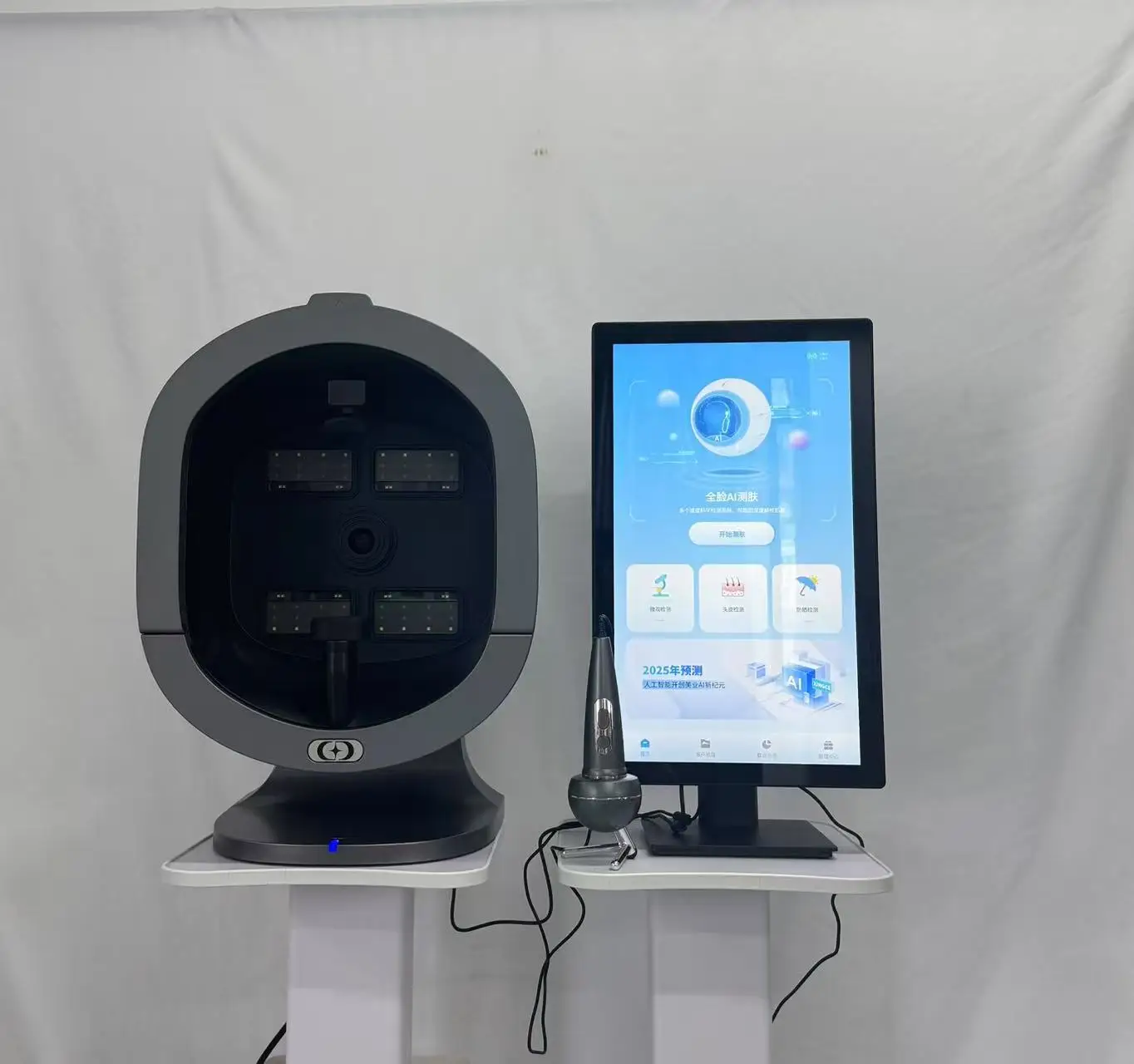 X5 Pro-AI 피부 이미지 분석기, 미용 기기 두피 분석기용 전신 다중 스펙트럼 스캔, 다국어 지원, 15.6인치 및 21.5인치