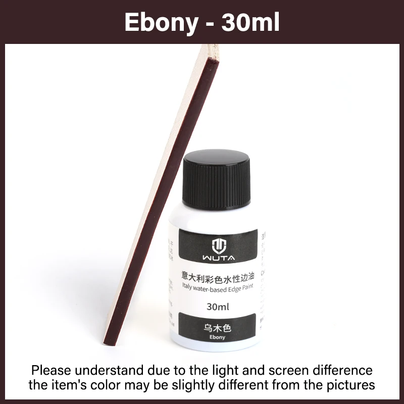 WUTA 30 ml professionelle Lederrandfarbe, Ölfarbe, Randverband, Farbmäntel, Leder-Finish, Zubehör, DIY-Handwerk, Leder-Schuhkanten