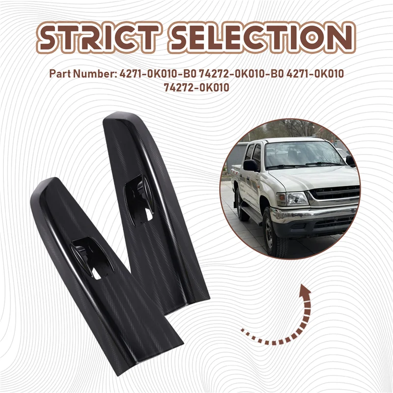 

A99F-Car Electric Window Control Panel Switch Front Door Handle Cover Car Window Switch Regulator Panel Door Armrest Upper Panel