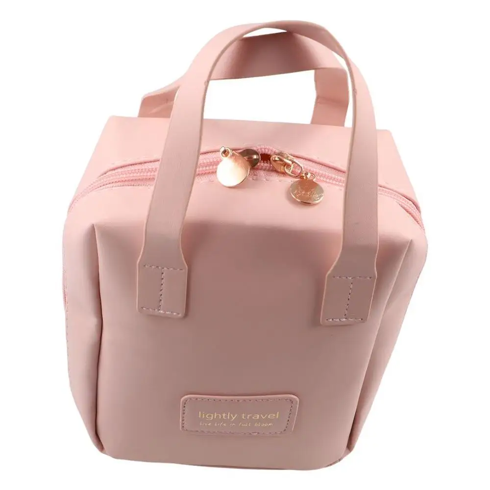 شل شكل بو الجلود حقيبة مستحضرات التجميل سستة للماء ماكياج كيس مزموم الكورية نمط سعة كبيرة حقيبة غسيل السفر في الهواء الطلق