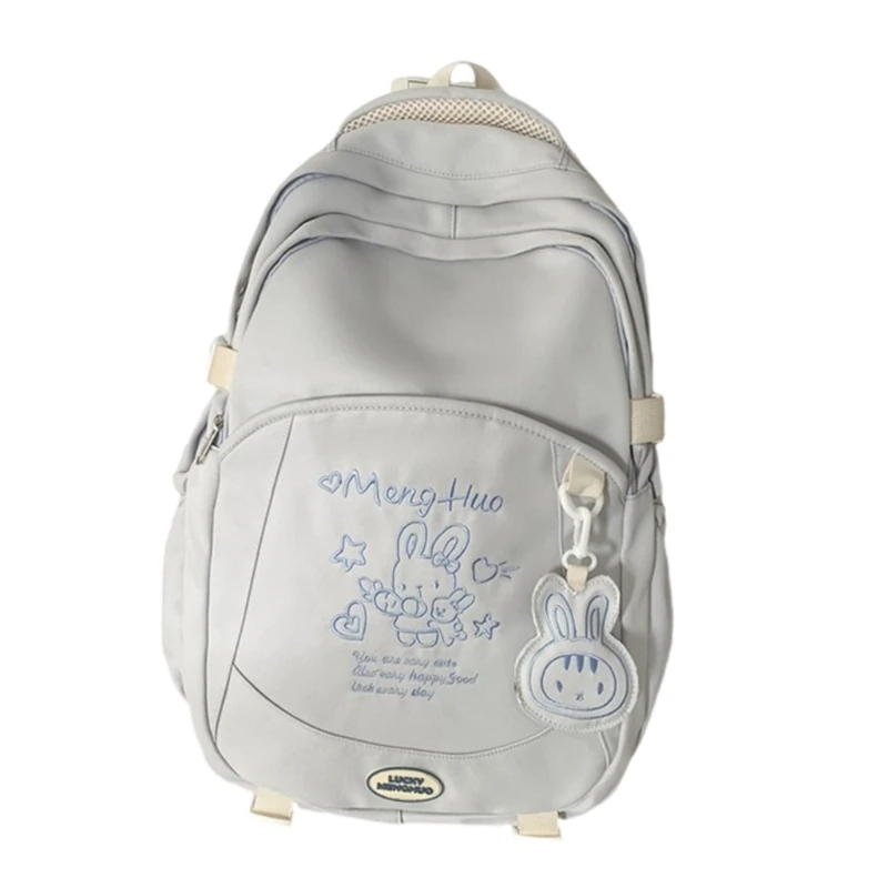 Adjustable Strap Junior High School Bag Large Capacity Embroidery Backpack