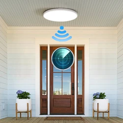 Motion Sensor Ceiling Light Radar Sensor LED Light Smart Lamp 220V/110V For Corridor Entrance Human Motion Ceiling Lamp Panel