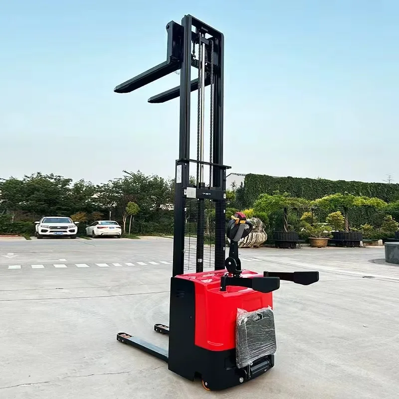 YG Hydraulic Manual Lift Stacker 1000kg 2m Height Pallet Forklift Warehouse Handling Equipment