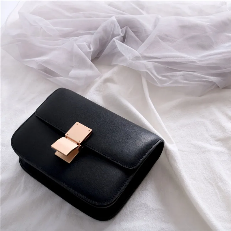 Women’s Genuine Leather Shoulder Bag 2024 Trend Brand Small Square Bags Luxury Designer Handbag Fashion Messenger Tofu Bags