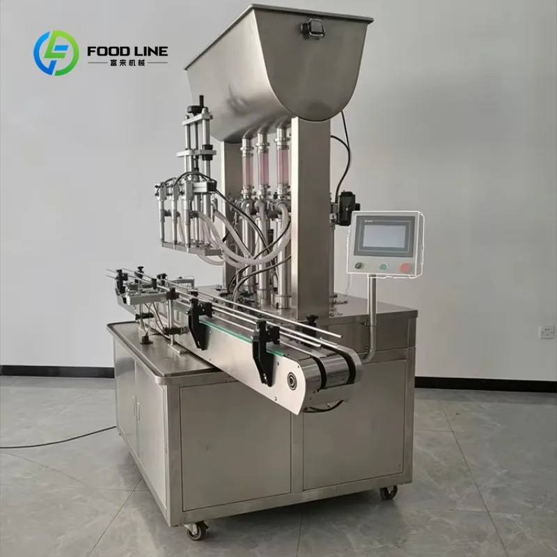 Customized Fully Automatic Single Head Automatic Liquid Filling Machine High-Speed for Honey Paste Tomato Sauce Fruit Jam Syrup