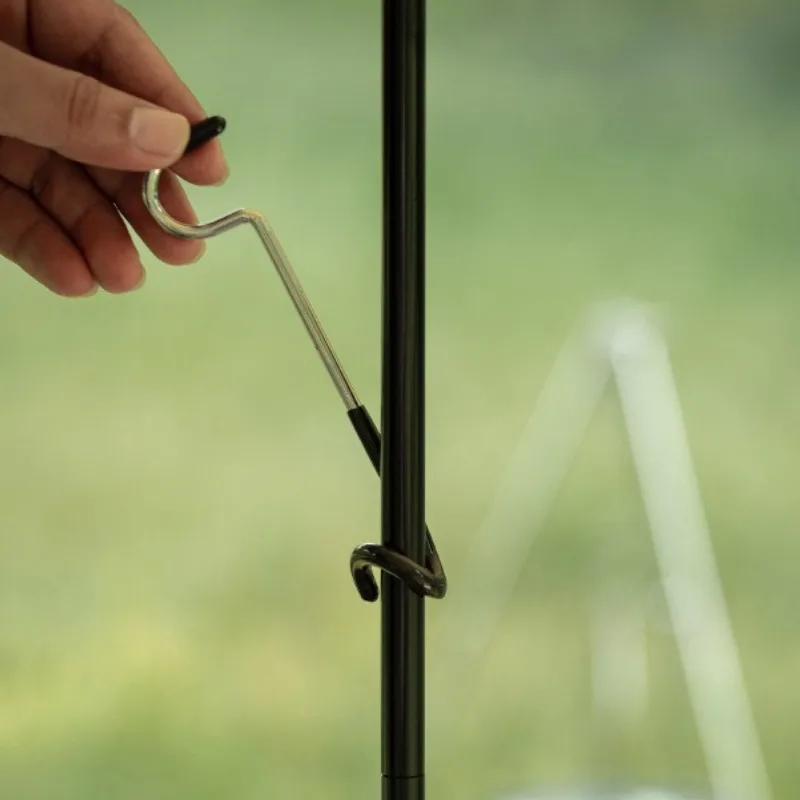 Stainless Steel Light Stand Holder Portable Tent Pole Lamp Hanger Hunting Fishing Lantern Hanger Outdoor Camping Tools 캠핑용품 땡처리