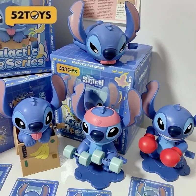 

Original Disney Stitch Galactic Ace Series Blind Box Kawaii Collectible Figure Desktop Ornament Toy Birthday Gift For Girls