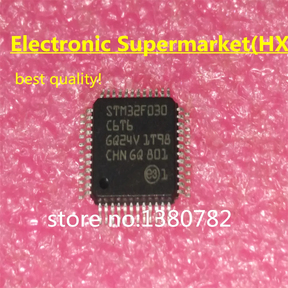 Free Shipping 10pcs-50pcs STM32F030C6T6 STM32F030 QFP-48  New original  IC In stock!