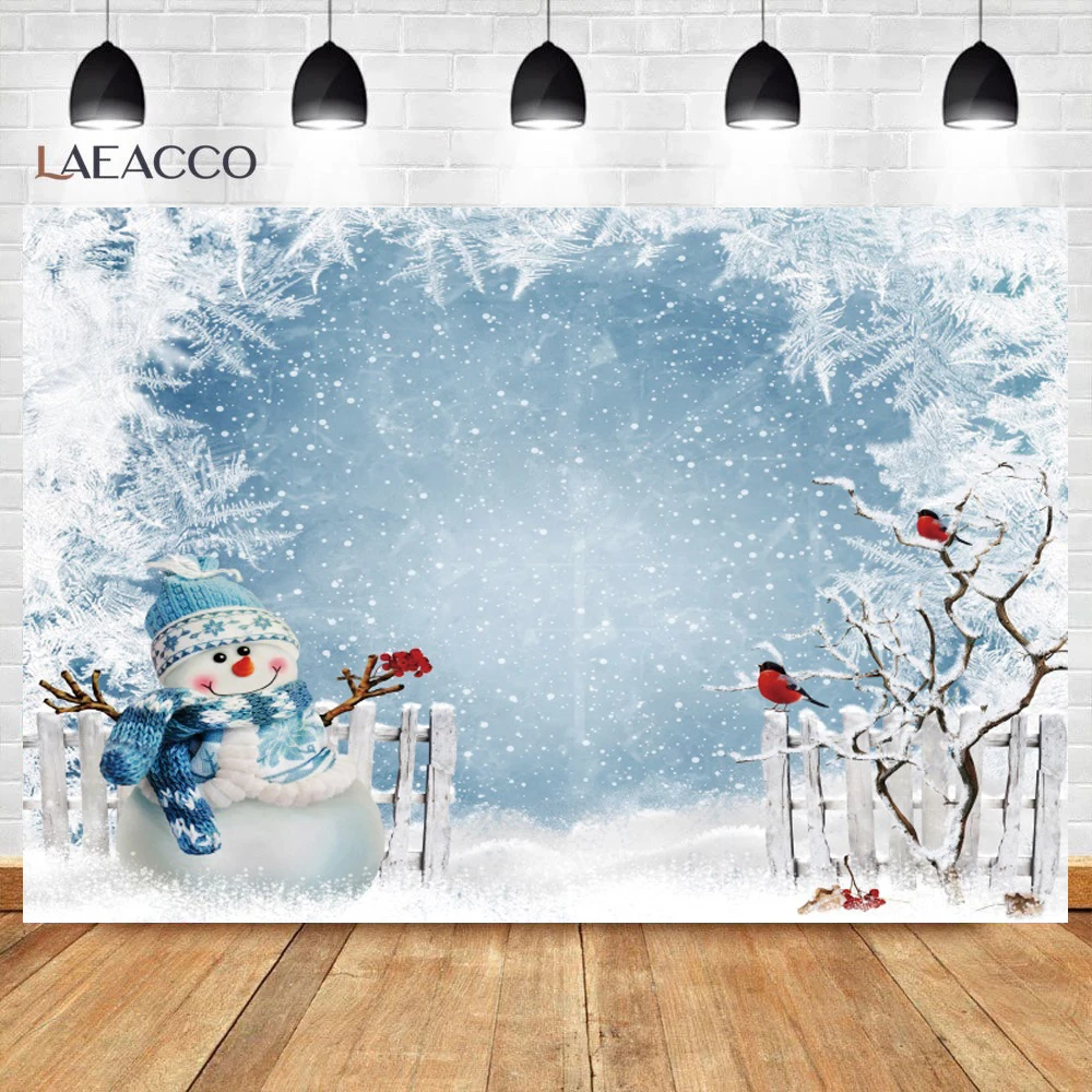 Winter Forest Shiny Light Bokeh Snow Scene Snowflake Party Child Christmas Tree Photography Backdrops Photo Backgrounds Studio