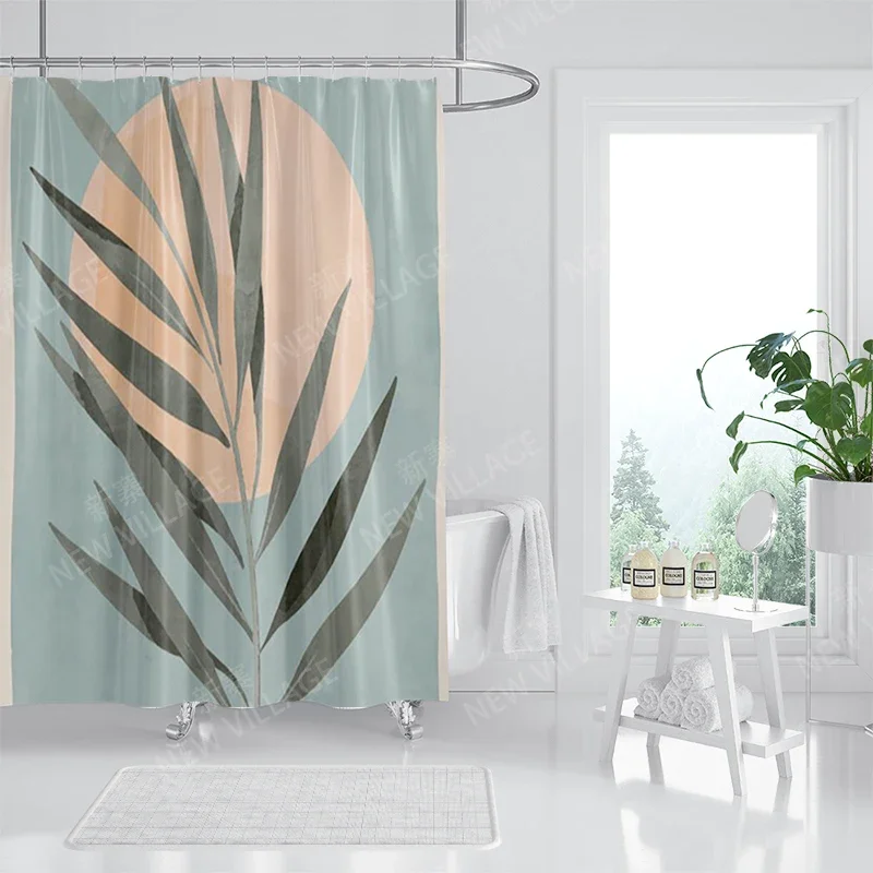 Waterproof fabric shower curtains Bathroom curtain accessories 180x200 Bath curtain for shower 240*200 nordic boho decoration