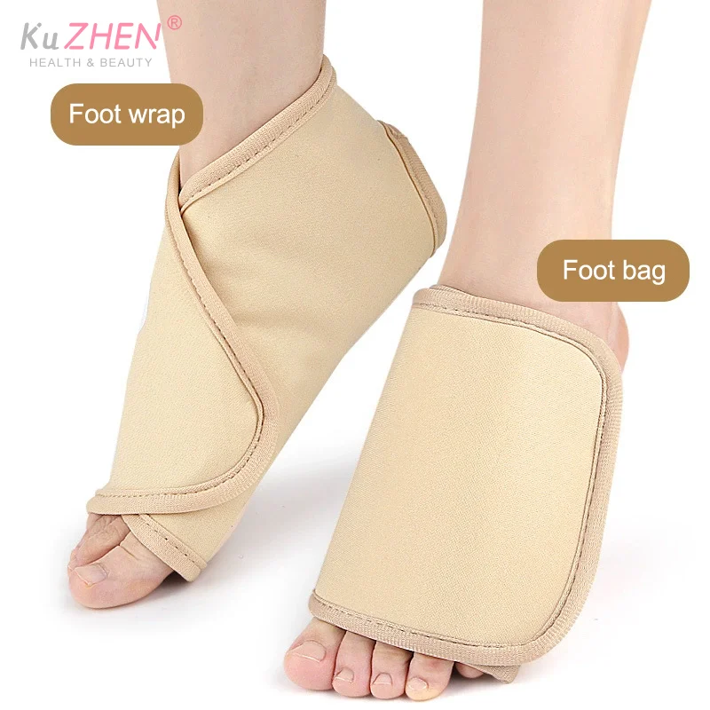 Paquete de aceite de ricino de algodón caqui, envoltura de aceite de ricino de algodón orgánico reutilizable para pies, envoltura de aceite de ricino para estreñimiento del insomnio, 1 ud.