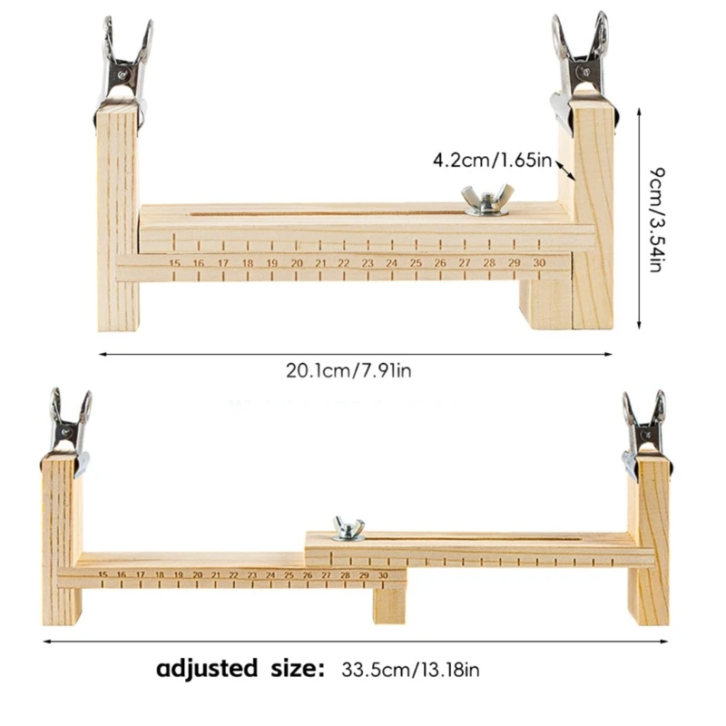 Pratico set di strumenti per la creazione di braccialetti in paracord con robusti viti con fibbie in legno e manuale per l'uso quotidiano dei principianti