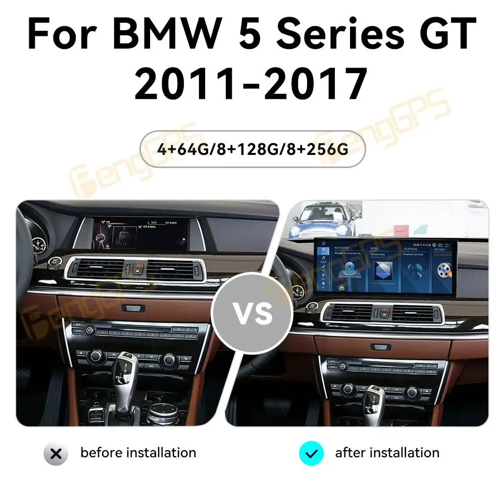 

15.8" Qualcomm 680 Screen Android 13 Car Radio For BMW 5 Series GT 2011-2017 Multimedia Player Video Stereo GPS Navigation