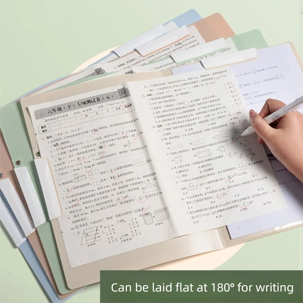 4PCS Gifts Portable Foldable Folders Versatile Organize Artifacts Folding Board Folder A3 To A4 Test Paper Storage Tool