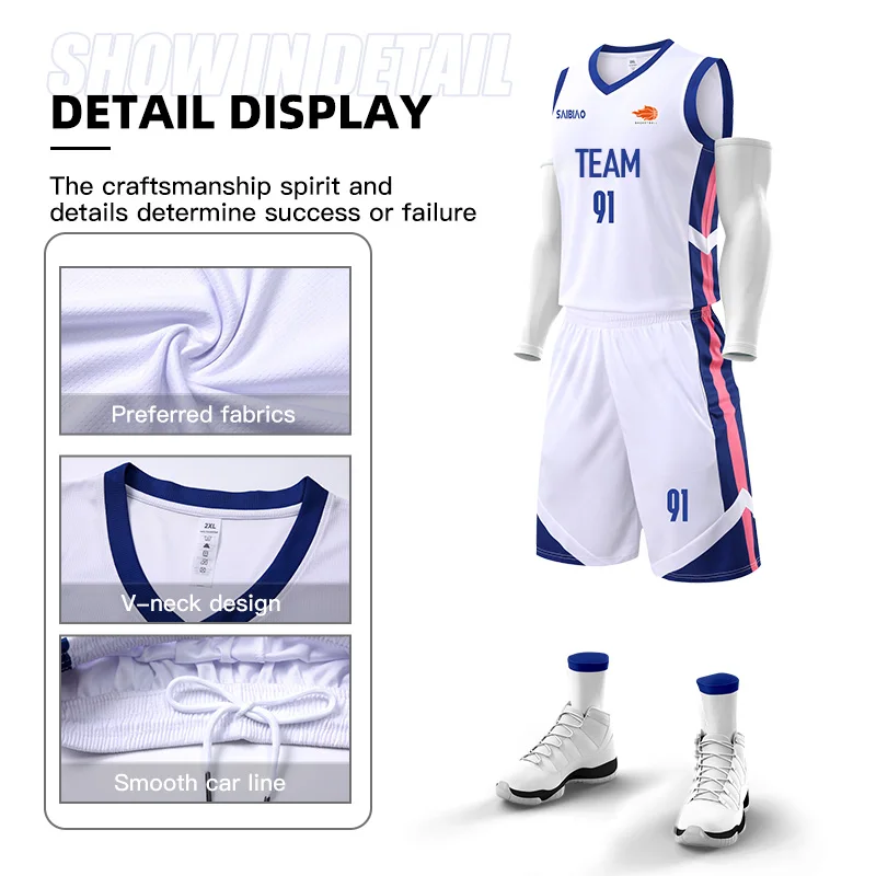 Basketball Jersey Customize Adult Kid Quick-drying Training Uniform Shirts Sleeveless  Sportswear Tracksuit Sport Suit Clothing