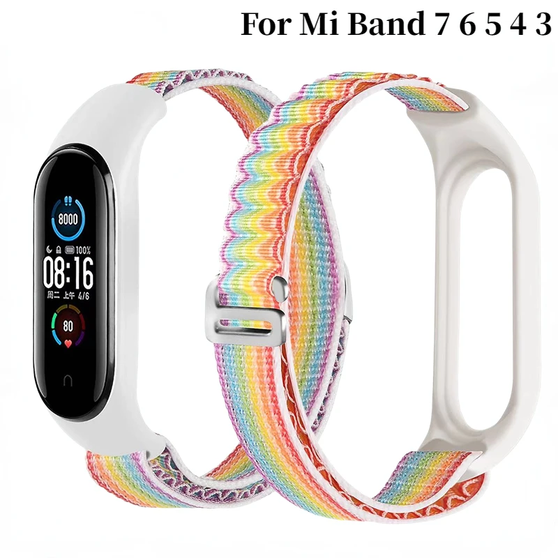 

Alpine loop band For Xiaomi Mi Band 7 6 5 Smart sports bracelet replacement Mi Band 7 6 5 wristband For Mi band 4 3 Strap Correa