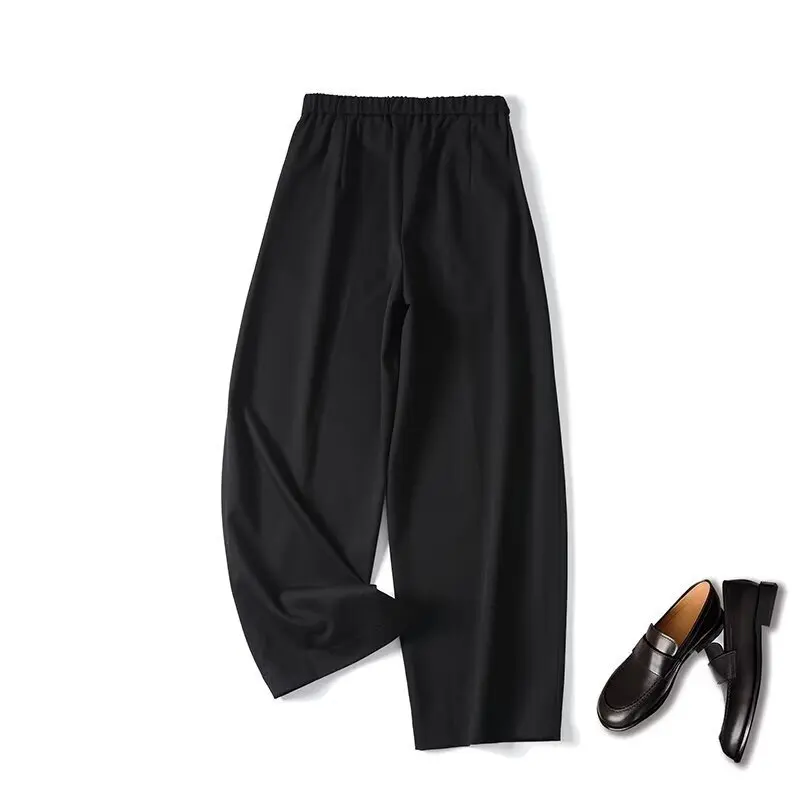 

Maxdutti Minimalist Black Harem Pants Women French Vintage Style Loose And Casual Women's Pants Woman Clothes Trousers