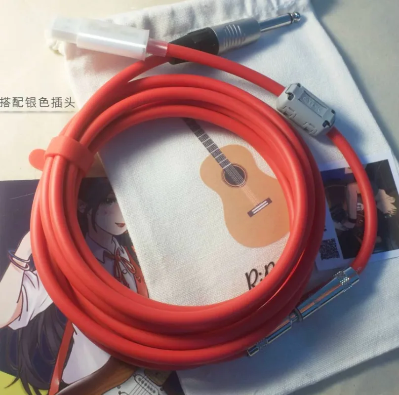 Custom Length Rocksmith Guitar Bass USB Cable Anti-Pull Breakaway Plug for Rocksmith+ Game PC Music Recording 0.3-5m