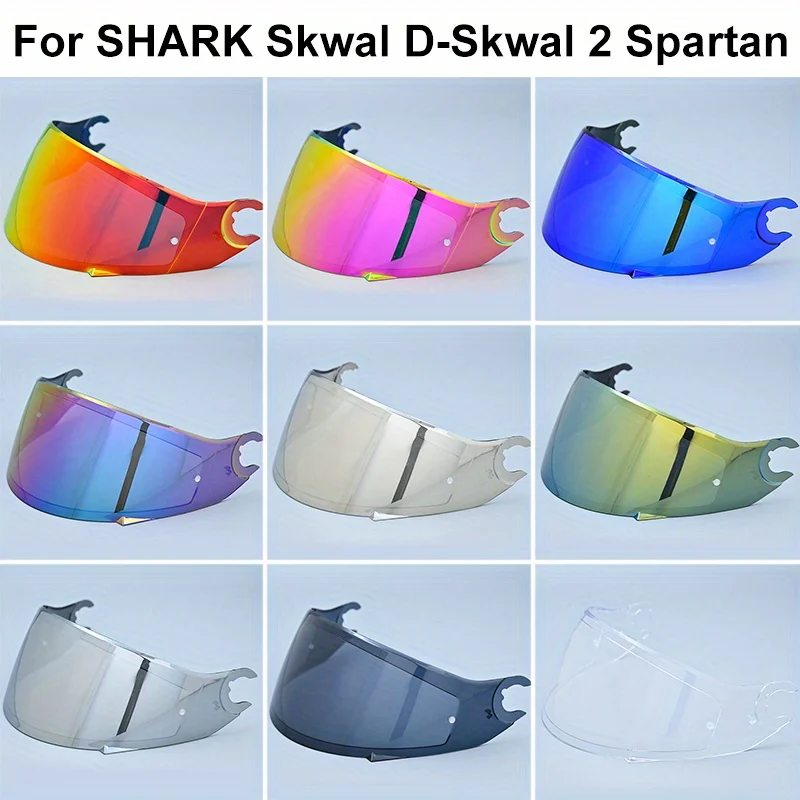 Visière de casque spartiate de remplacement pour SHARK D Skwal D-Skwal 2, accessoires de visière d'objectif de casque intégral, pare-brise Capacete