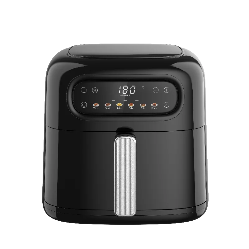 Fast And Convenient Portable Air Fryer LCD Display And Adjustable Thermostat Control Air Fryer With Detachable Oil Container