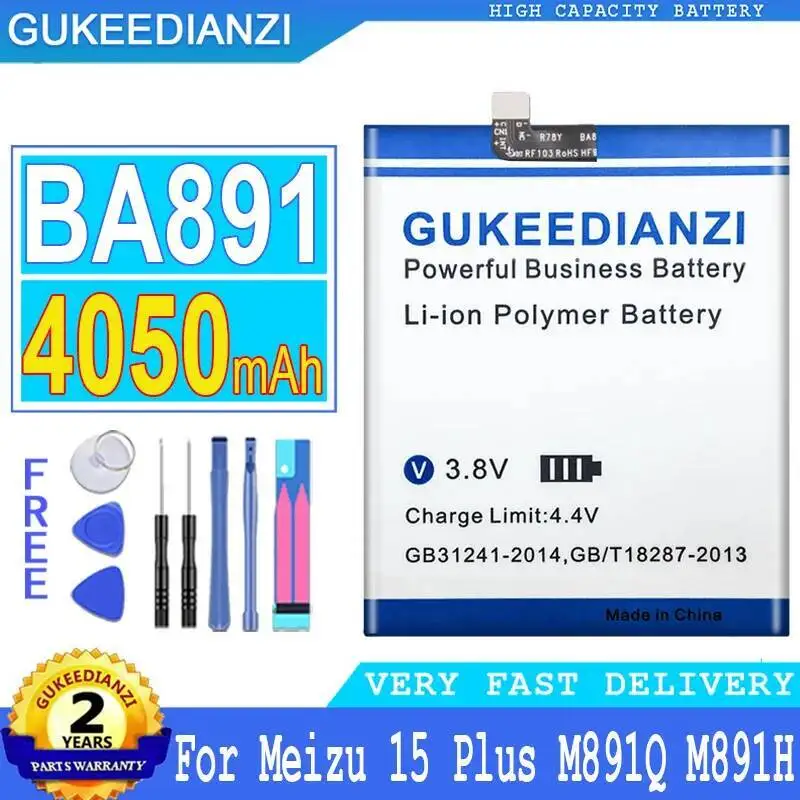 

Для Meizu Meilan 15 Plus 15 + M891Q M891H стабильный аккумулятор для мобильного телефона с высокой совместимостью BA891 4050 мАч