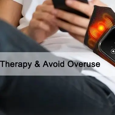 

Электрический массажер для запястий с подогревом, 3 уровня вибрации, 5-скоростной термокомпресс, защита рук и запястий, уход за здоровьем