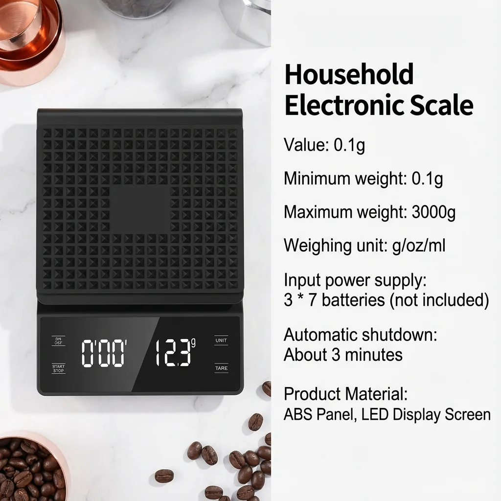 스마트 커피 전자 저울 고정밀 디지털 타이밍 LCD 저 - Digital Kitchen Scale 리뷰 및 가격