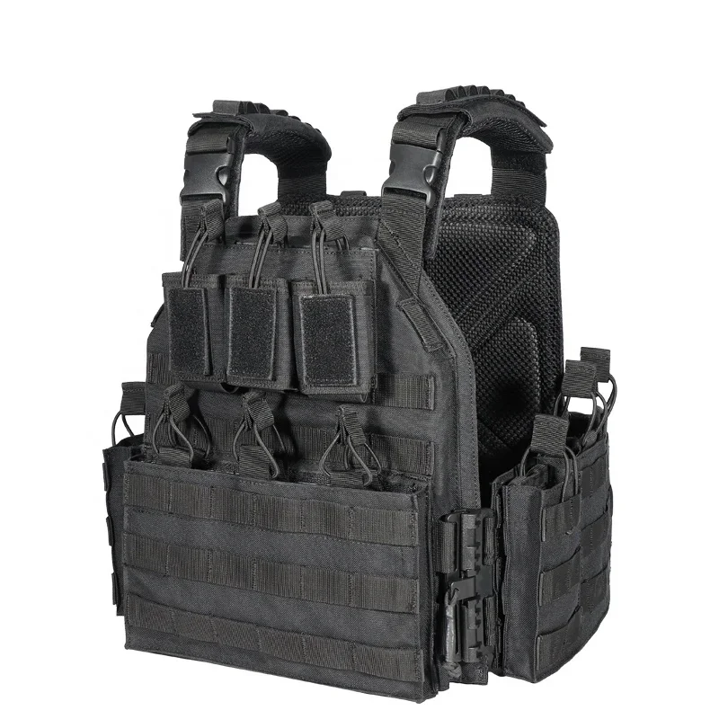 

Tactical Equipment Combat Hunting Plate Carrier Molle Black Tactical Vest Chaleco Tactico